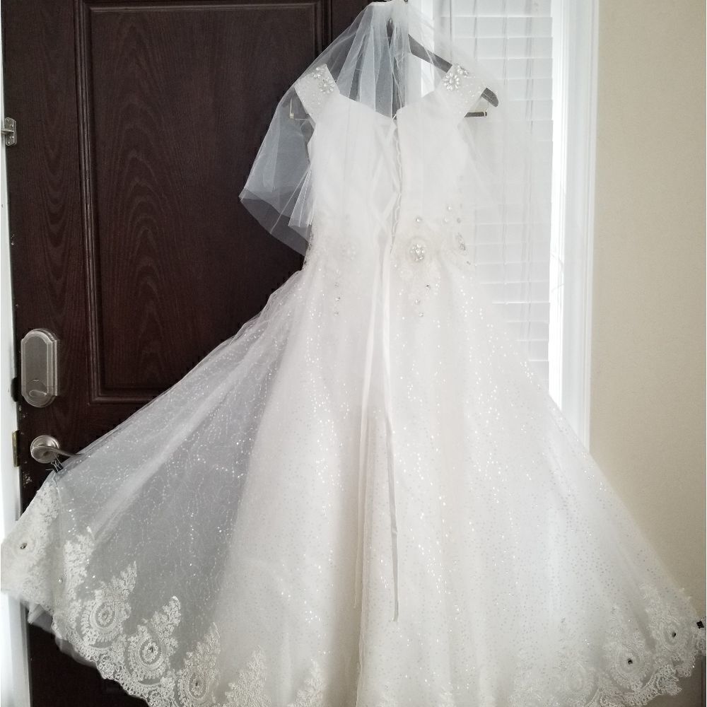 Wedding dress and accessories bundle
